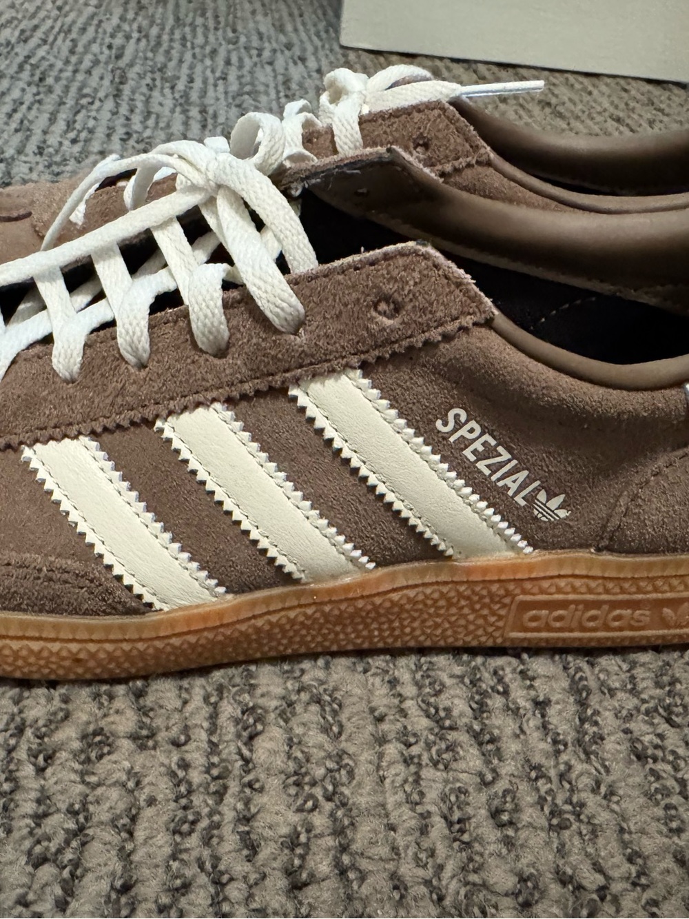 Adidas Brown Handball Spezial Shoes - Picture 2 of 5